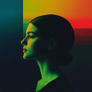Puppetcut Radiance style, Midjourney V6.1: photographic portrait of female protagonist