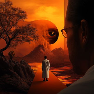 Cypresscel style, Midjourney V6.1: editorial illustration for popular scientific magazine cover