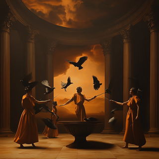 Cypresscel style, Midjourney V6.1: classical 18th-century oil painting