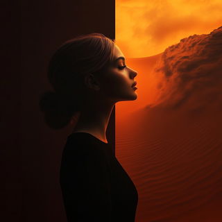 Cypresscel style, Midjourney V6.1: photographic portrait of female protagonist