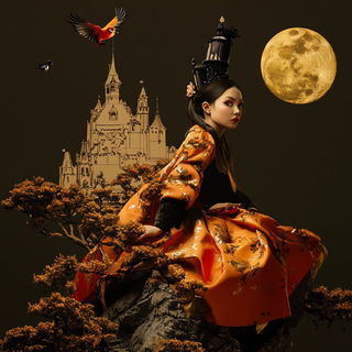 Sakura Railframe style, Midjourney V6.1: retro fairy-tale illustration