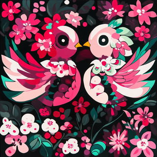 Pastoral Scaleweaving style, Midjourney V6.1: traditional folk art