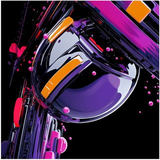 Roselite Floatmass style, Midjourney V6.1: abstract 3D render