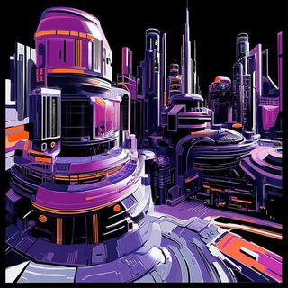 Roselite Floatmass style, Midjourney V6.1: megacity with futuristic bioarchitecture