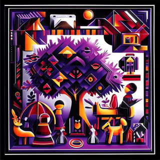 Roselite Floatmass style, Midjourney V6.1: traditional folk art