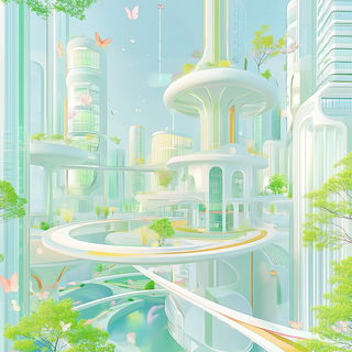 Cloudgarden Chromafolk style, Midjourney V6.1: megacity with futuristic bioarchitecture