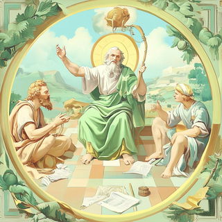 Cloudgarden Chromafolk style, Midjourney V6.1: classical 18th-century oil painting
