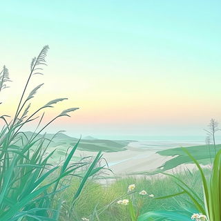 Cloudgarden Chromafolk style, Midjourney V6.1: realistic landscape photograph of quiet dawn