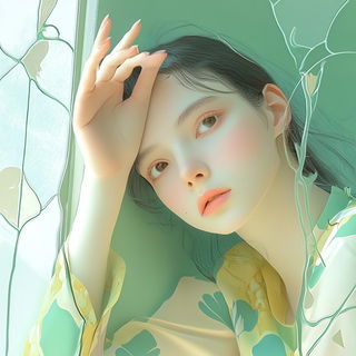 Cloudgarden Chromafolk style, Midjourney V6.1: photographic portrait of female protagonist