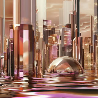 Mosaicopterra style, Midjourney V6.1: megacity with futuristic bioarchitecture