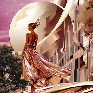 Mosaicopterra style, Midjourney V6.1: retro fairy-tale illustration