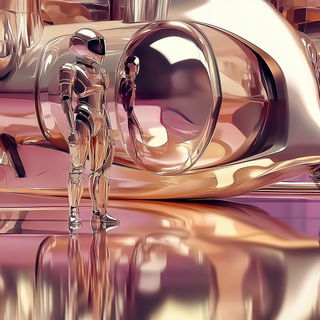 Mosaicopterra style, Midjourney V6.1: cinematic shot from sci-fi movie