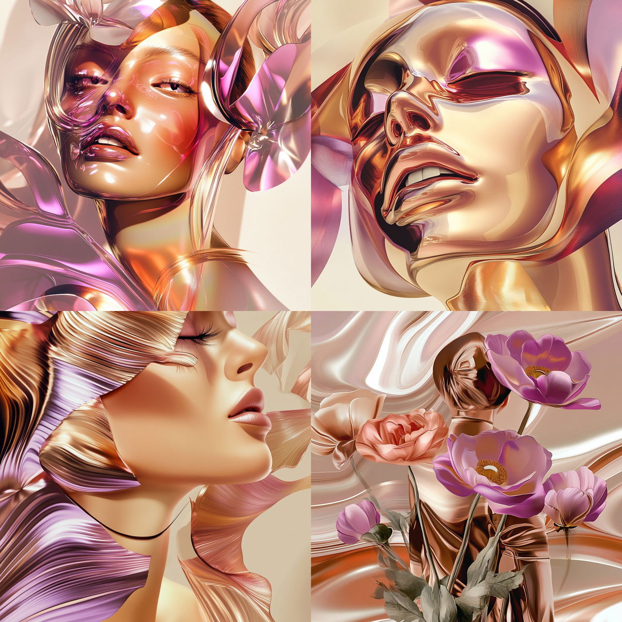 Mosaicopterra style, Midjourney V6.1, render 1 of 4