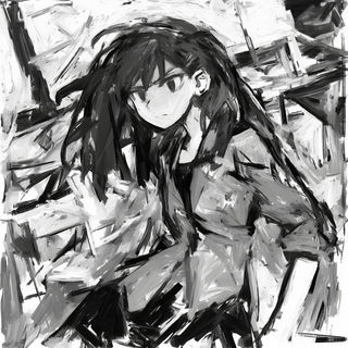 Nebulafair style, Midjourney V6.1: black-and-white manga comic strip