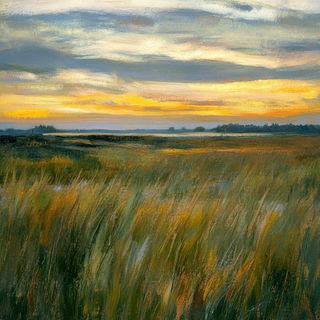 Nebulafair style, Midjourney V6.1: realistic landscape photograph of quiet dawn