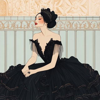 Blackplate Specimenary style, Midjourney V6.1: haute-couture fashion outfit