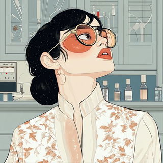 Blackplate Specimenary style, Midjourney V6.1: editorial illustration for popular scientific magazine cover