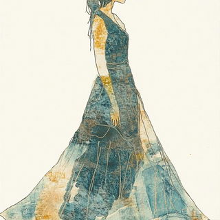 Cameflora style, Midjourney V6.1: haute-couture fashion outfit