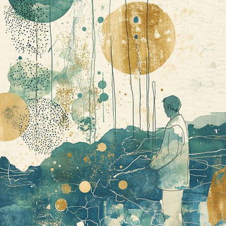 Cameflora style, Midjourney V6.1: editorial illustration for popular scientific magazine cover
