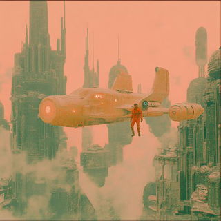 Petalchromia style, Midjourney V6.1: cinematic shot from sci-fi movie