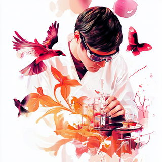 Sunsphere Cataclasm style, Midjourney V6.1: editorial illustration for popular scientific magazine cover