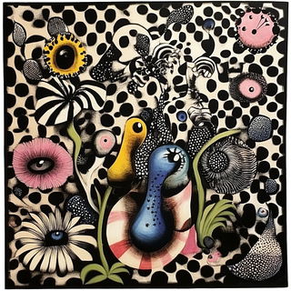 Citrus Orthogonals style, Midjourney V6.1: creative pattern composition
