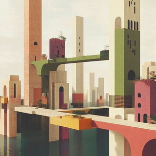 Tealithic style, Midjourney V6.1: megacity with futuristic bioarchitecture