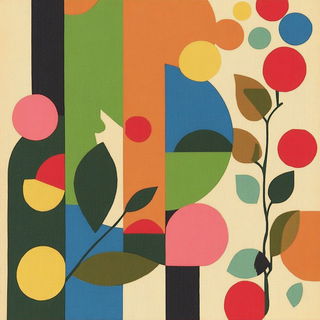 Tealithic style, Midjourney V6.1: creative pattern composition