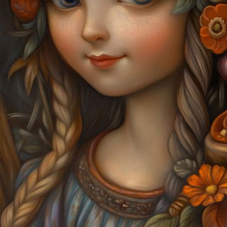Berryglyphica style, Midjourney V6.1: classical 18th-century oil painting