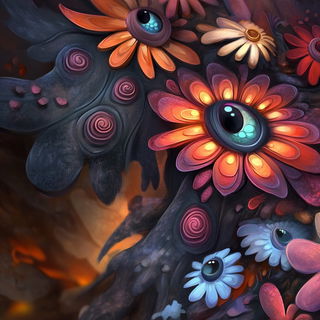 Berryglyphica style, Midjourney V6.1: creative pattern composition