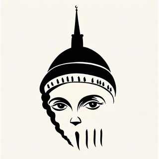 Gothic Squallography style, Midjourney V6.1: bold minimalist logo design for Istanbul city municipal services