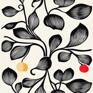 Gothic Squallography style, Midjourney V6.1: creative pattern composition