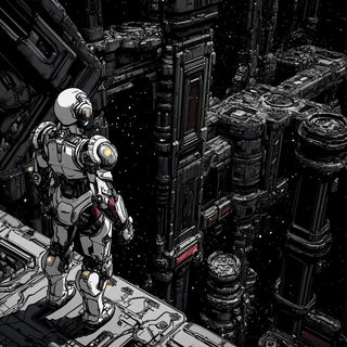 Calyx Baroque style, Midjourney V6.1: cinematic shot from sci-fi movie