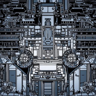 Calyx Baroque style, Midjourney V6.1: technical infrastructure blueprint schematics