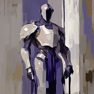 Furnace Halo style, Midjourney V6.1: concept art character design of retropunk steam knight