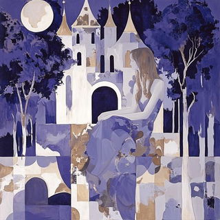 Furnace Halo style, Midjourney V6.1: retro fairy-tale illustration