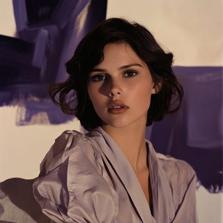 Furnace Halo style, Midjourney V6.1: photographic portrait of female protagonist