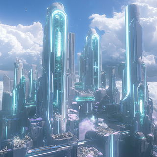 Ornamentomachia style, Midjourney V6.1: megacity with futuristic bioarchitecture