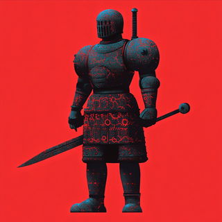 Nebulark style, Midjourney V6.1: concept art character design of retropunk steam knight