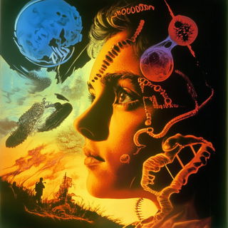 Splashscript style, Midjourney V6.1: editorial illustration for popular scientific magazine cover