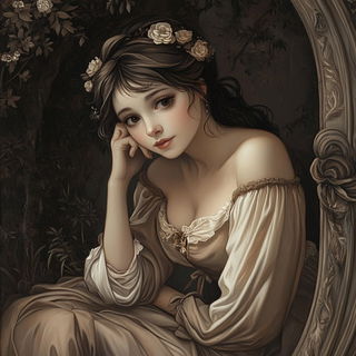 Gilded Magentarium style, Midjourney V6.1: classical 18th-century oil painting