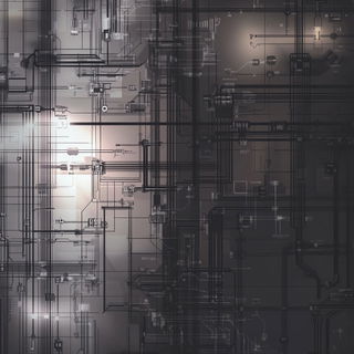 Gilded Magentarium style, Midjourney V6.1: technical infrastructure blueprint schematics