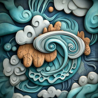 Scenomech style, Midjourney V6.1: abstract 3D render