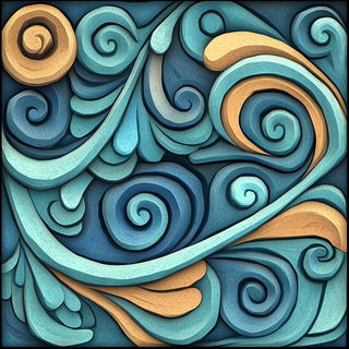Scenomech style, Midjourney V6.1: creative pattern composition