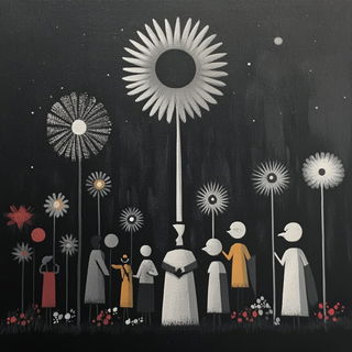 Stratafolk style, Midjourney V6.1: traditional folk art