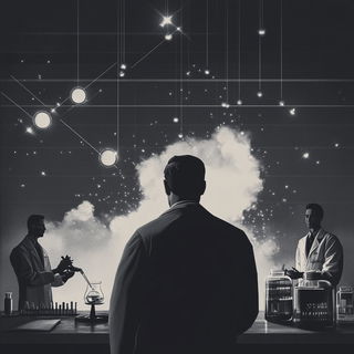 Stratafolk style, Midjourney V6.1: editorial illustration for popular scientific magazine cover