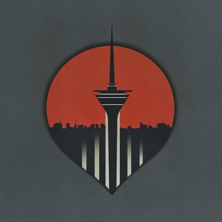Chromarble style, Midjourney V6.1: bold minimalist logo design for Istanbul city municipal services