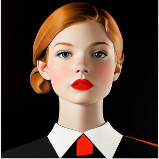 Mortiseflare style, Midjourney V6.1: photographic portrait of female protagonist