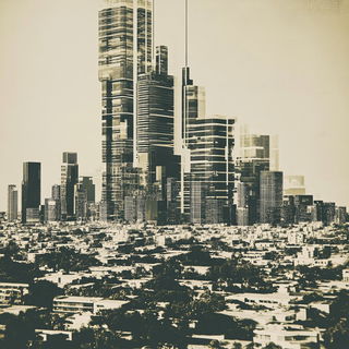 Verdant Countercurrent style, Midjourney V6.1: megacity with futuristic bioarchitecture