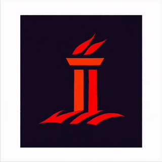 Practical Gothic Kaiju style, Midjourney V6.1: bold minimalist logo design for Istanbul city municipal services